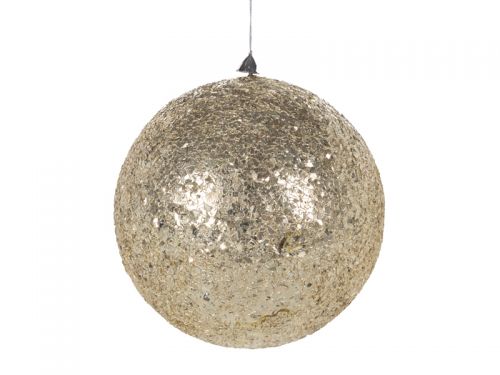 Прикраса декоративна куля срібло 20см