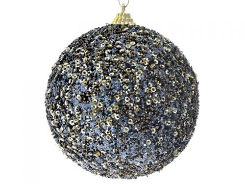 Набір з 3-х куль з глітером чорний, 10см