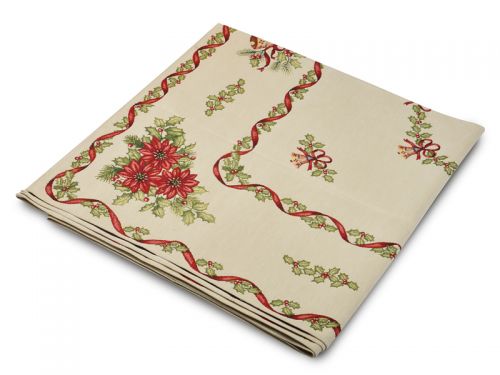 Скатертина гобеленова новорічна 137х240 см