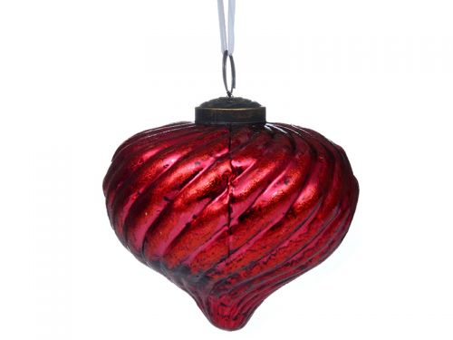Ялинкова іграшка 10см червоний