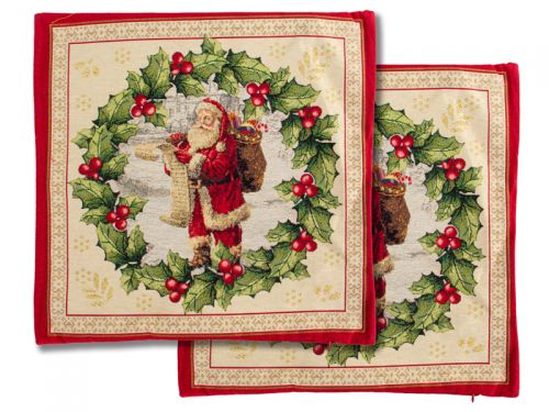 Наволочка гобелен Lazzara lurex 47*47см