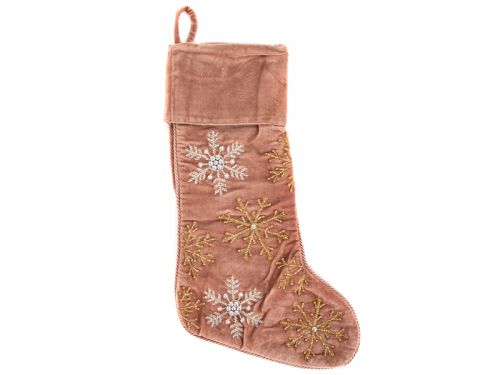 Різдвяний чобіт для подарунків з вишивкою 25x50см