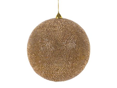 Прикраса декоративна куля золото 15см