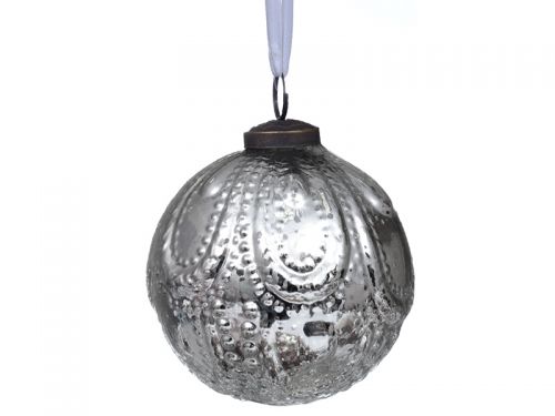 Ялинкова іграшка 10см срібло