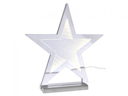 Декоративна світлова зірка 3D, 36см