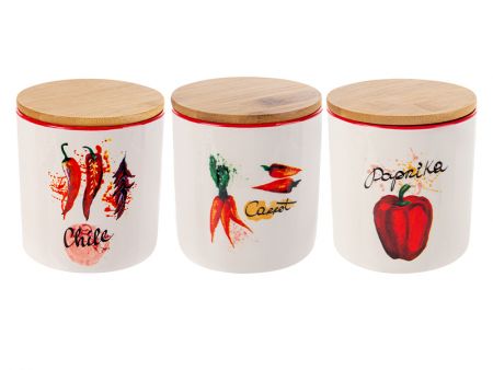 Набір банок для сипучих з 3-х шт  