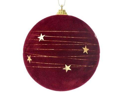 Набір з 3-х куль бургунди, 10см