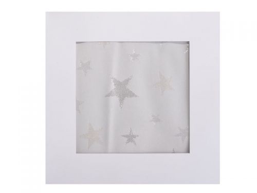 Скатертина з срібним люрексом "Зірки" 100х100 см