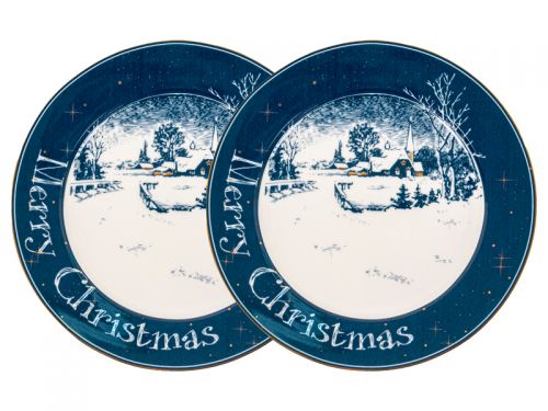 Набір з 2-х тарілок "NEW CHRISTMAS" 19см