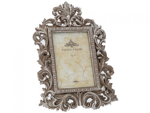 Декоративна срібна фоторамка 20x2x29 см