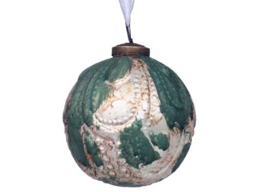 Ялинкова іграшка 10см зелене золото