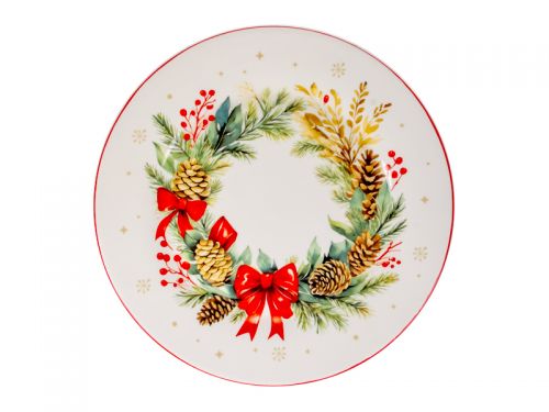 Тарілка "Різдвяний Вінок" 24,5см.
